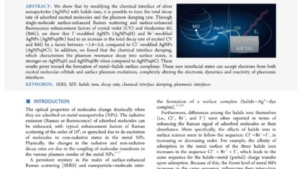 Halide−Metal_Complexes_at_Plasmonic_Interfaces_Create_New_Decay_Pathways_for_Plasmons_and_Excited_Molecules_first_page